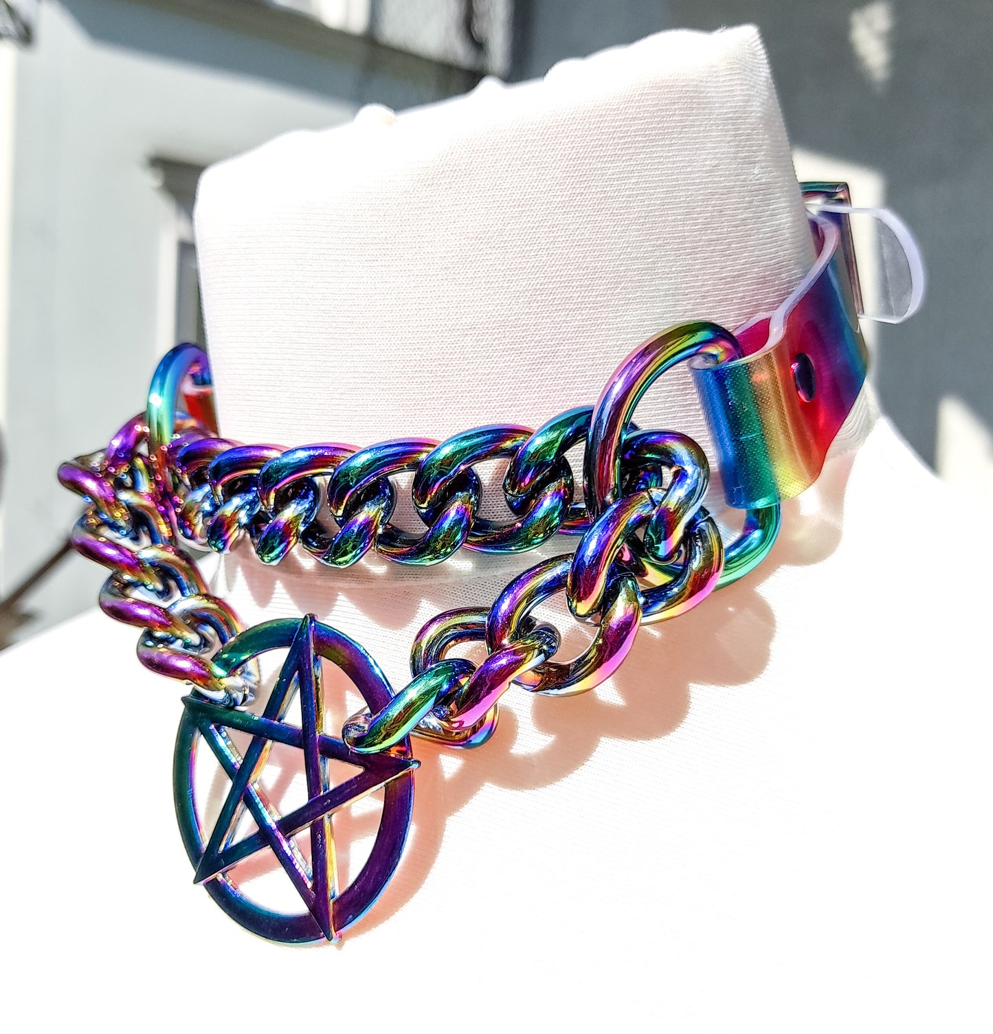 Heiden Regenbogen Pentagramm Martingale Kettenhalsband