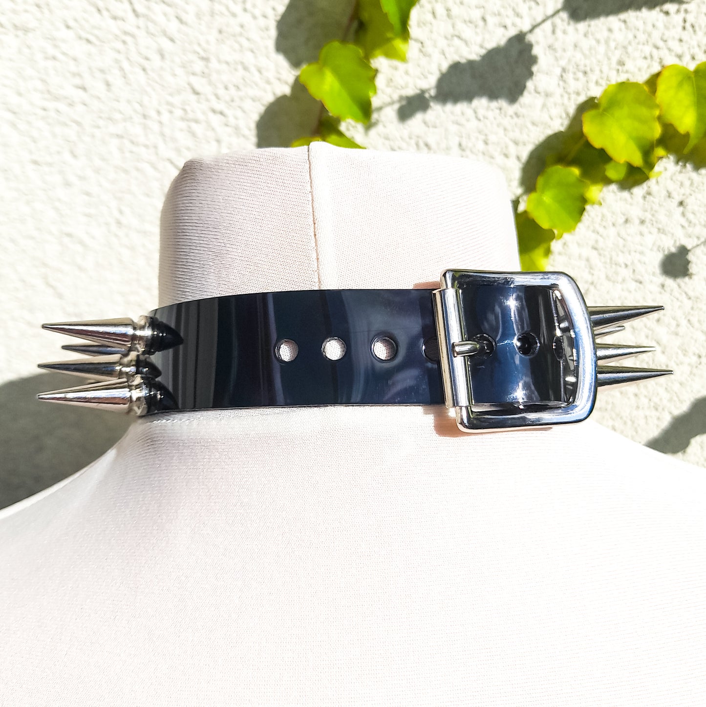 Good Boy Black Spiked Paw Choker