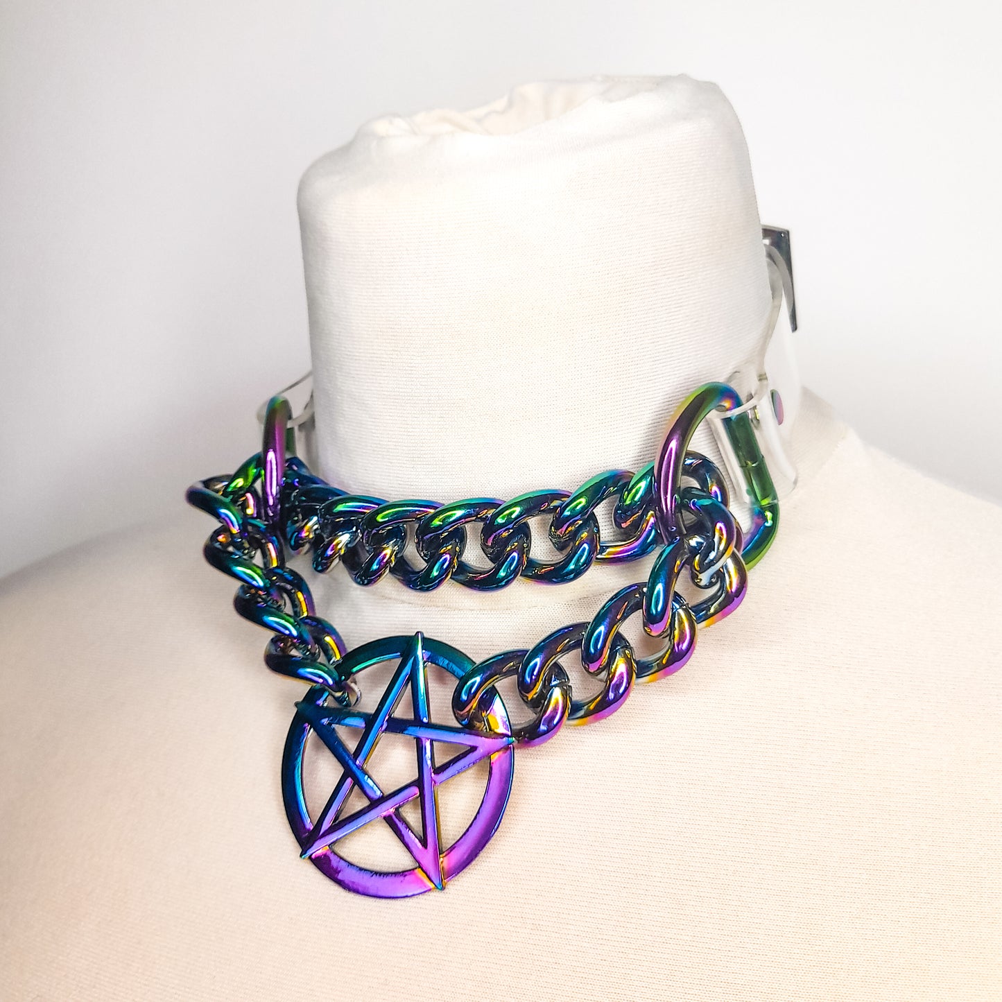 Heiden Regenbogen Pentagramm Martingale Kettenhalsband