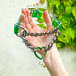 Hedone Green Heart Ring Martingale Choker