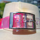 Hedone Pink Heart Ring Martingale Choker