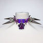 Ruff Purple Spiked Paw Charm Choker