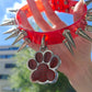 Good Boy Red Spiked Paw Choker