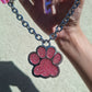 Pink Spiked Martingale Chain Collar Choker