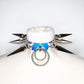 Lil Monster Holographic Huge Spiked Ring Choker